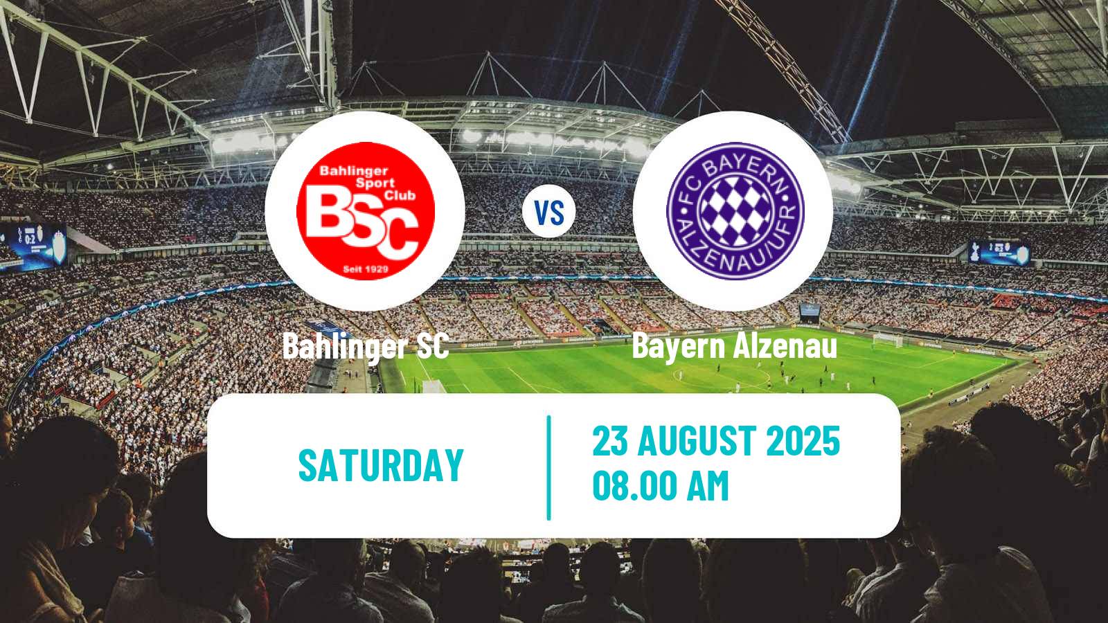 Soccer German Regionalliga Sudwest Bahlinger - Bayern Alzenau