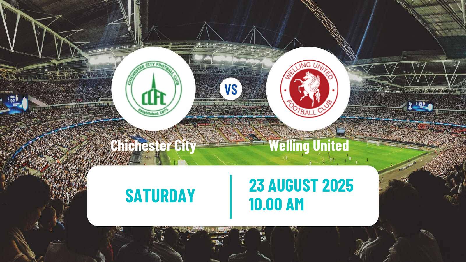 Soccer English Isthmian League Premier Division Chichester City - Welling United