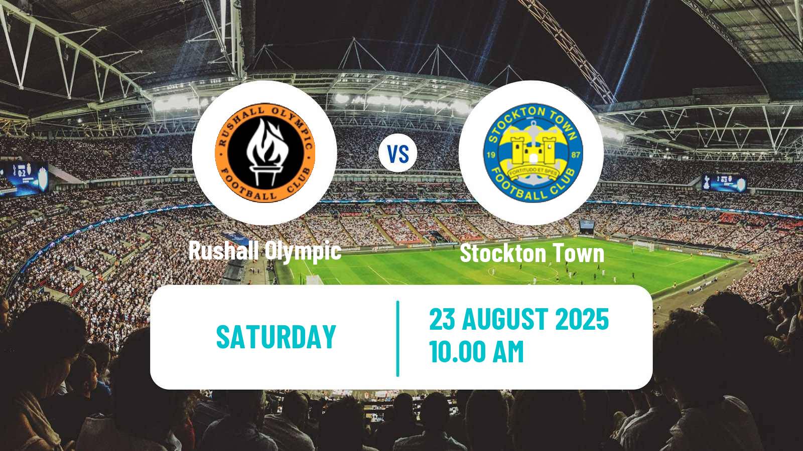 Soccer English NPL Premier Division Rushall Olympic - Stockton Town
