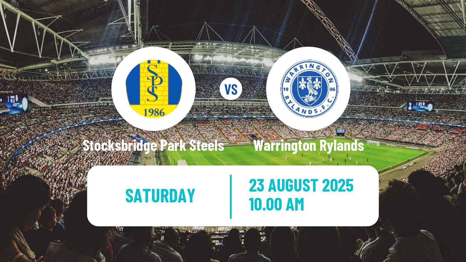 Soccer English NPL Premier Division Stocksbridge Park Steels - Warrington Rylands
