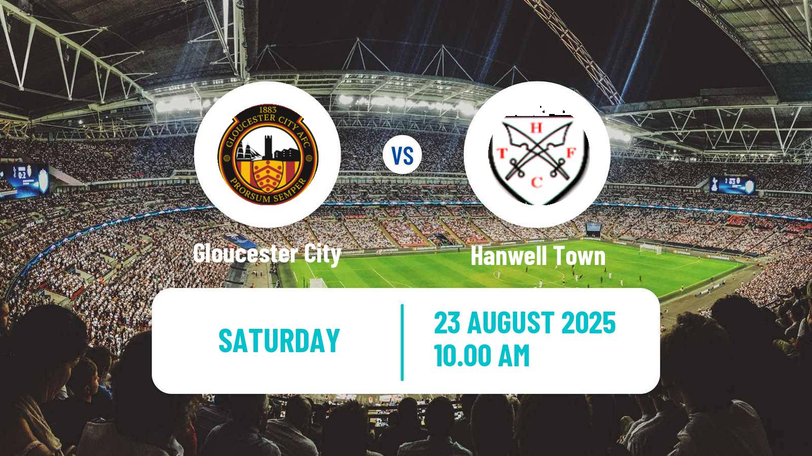 Soccer English Southern League South Division Gloucester City - Hanwell Town