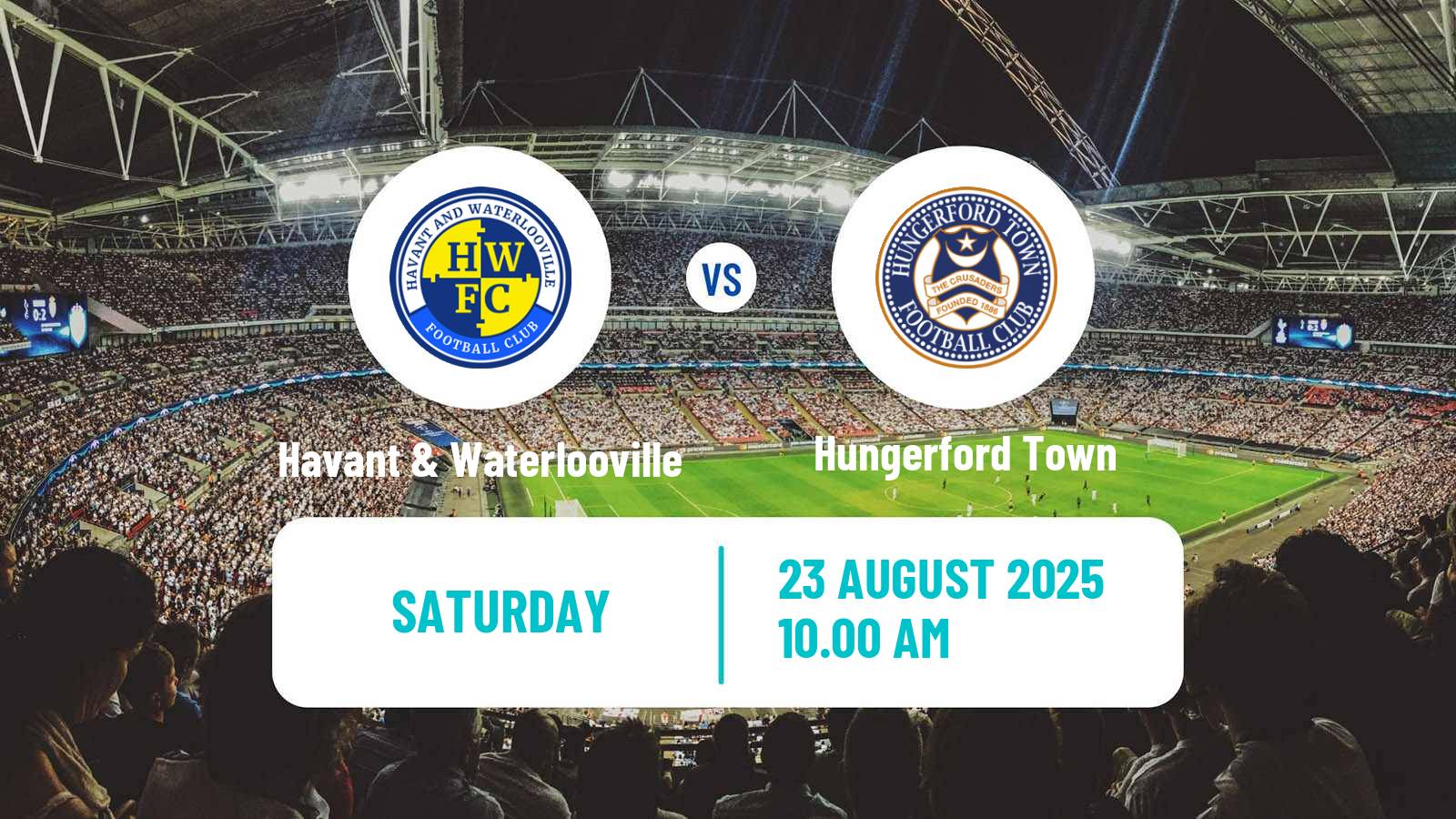 Soccer English Southern League South Division Havant & Waterlooville - Hungerford Town
