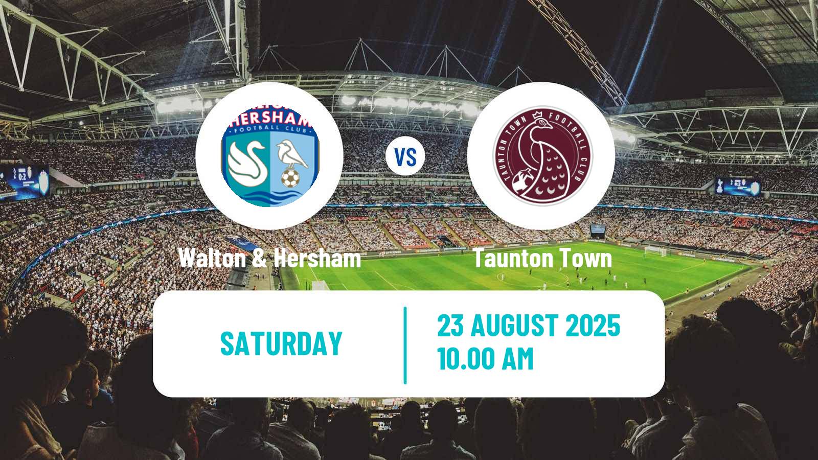Soccer English Southern League South Division Walton & Hersham - Taunton Town