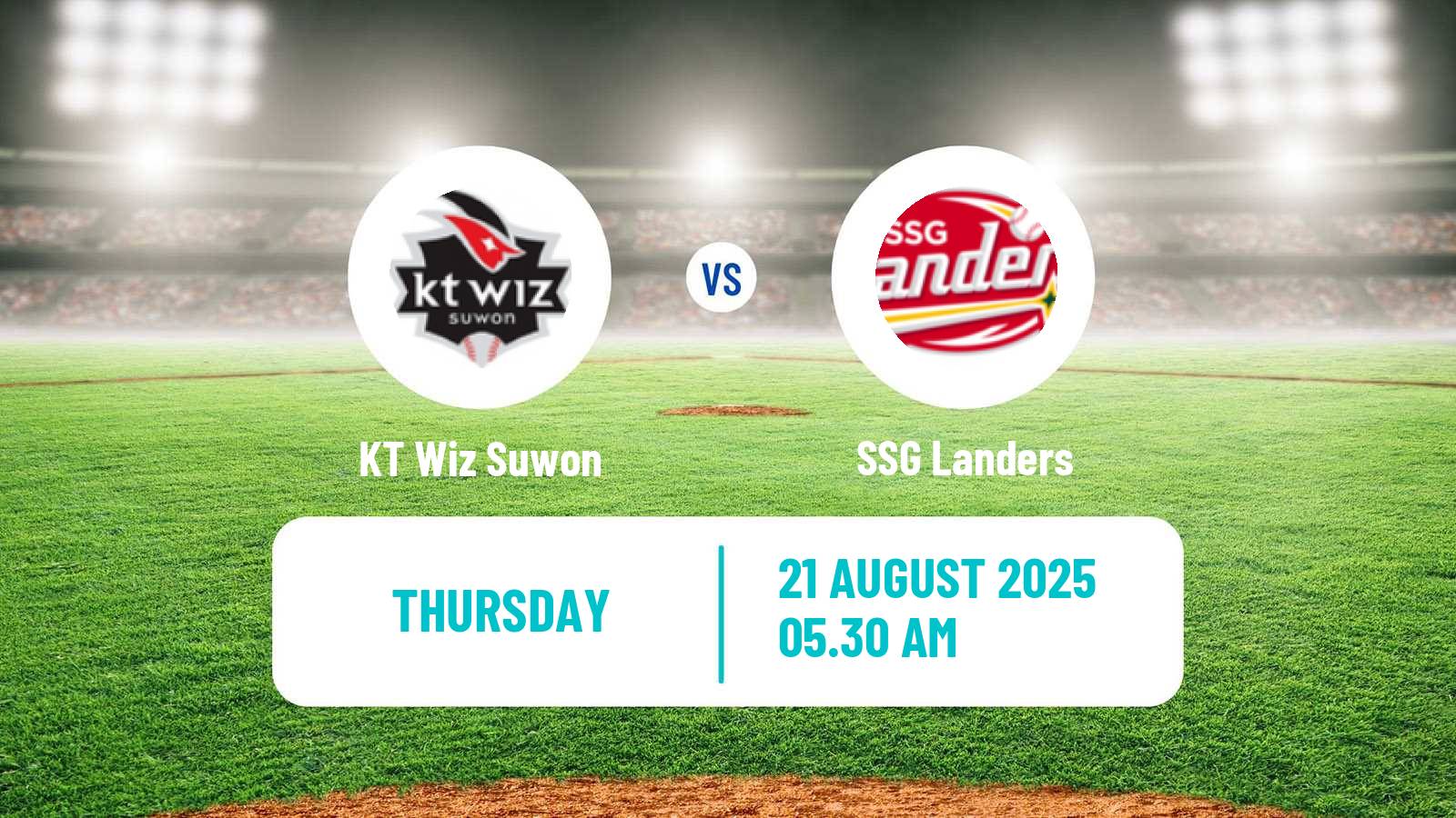 Baseball KBO KT Wiz Suwon - SSG Landers