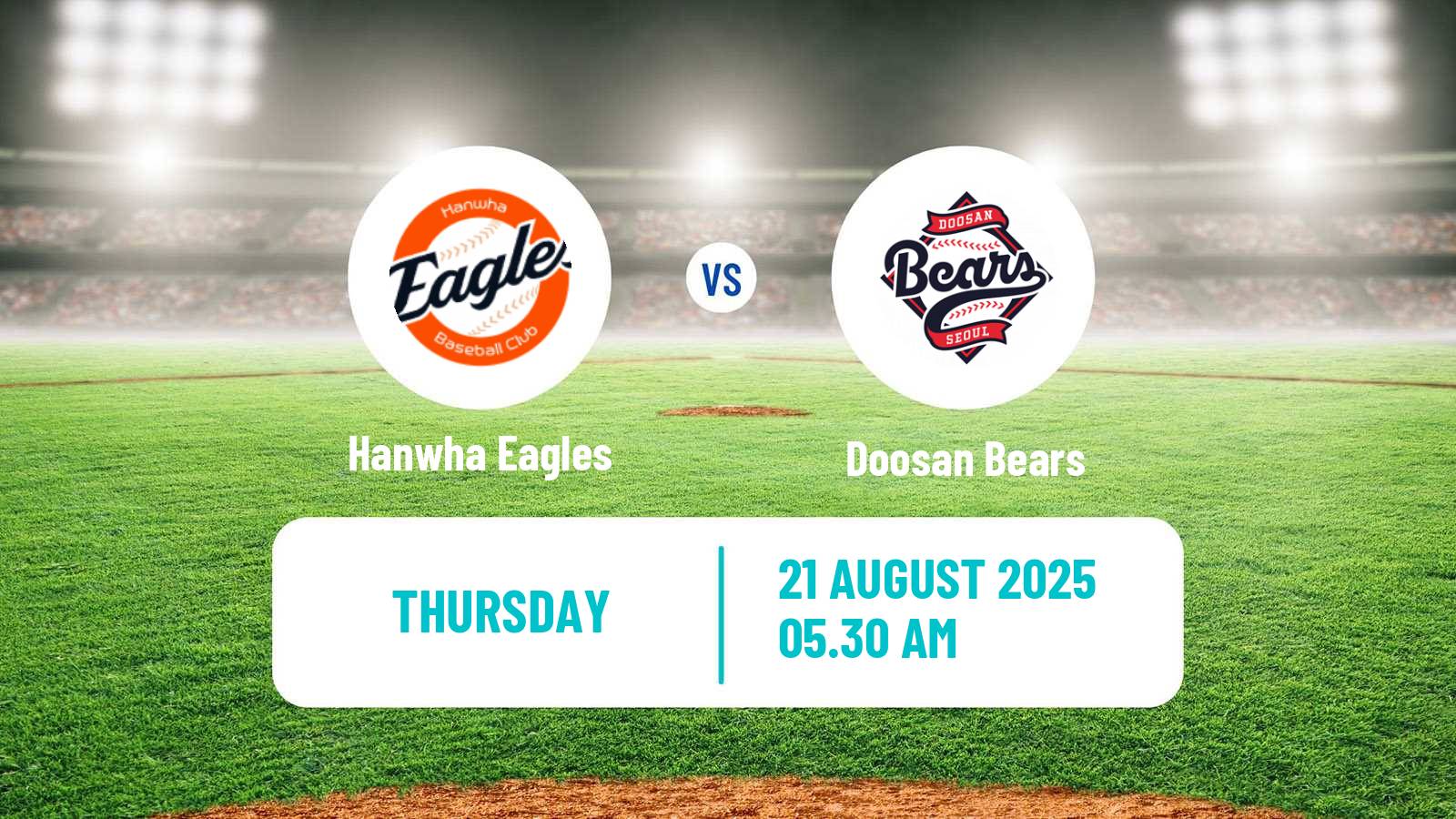 Baseball KBO Hanwha Eagles - Doosan Bears