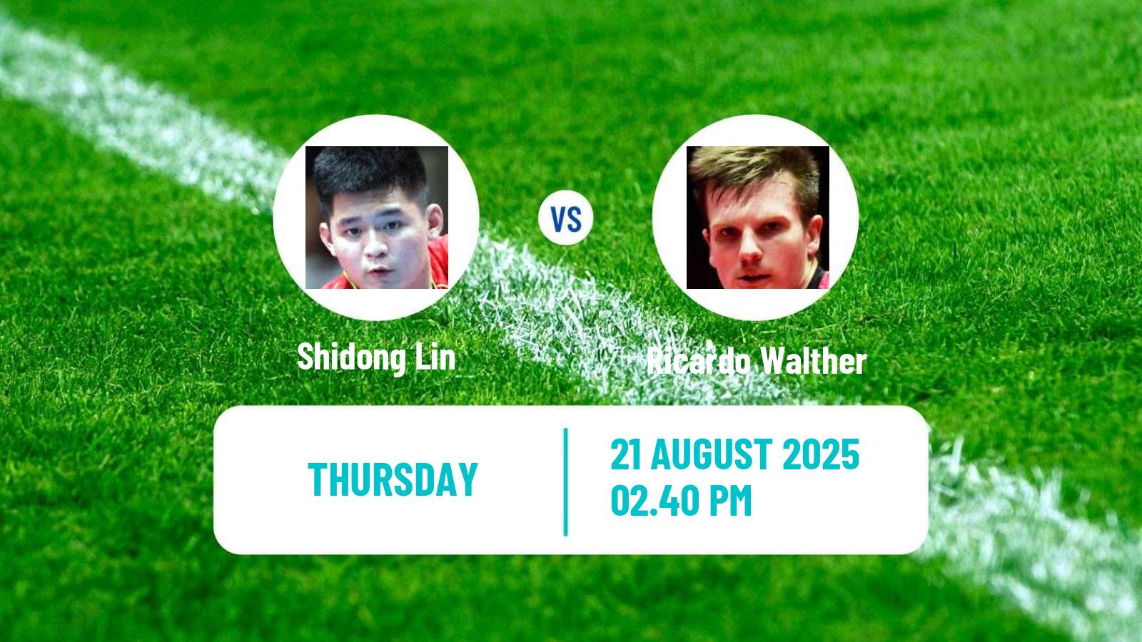 Table tennis Europe Smash Sweden Men Shidong Lin - Ricardo Walther