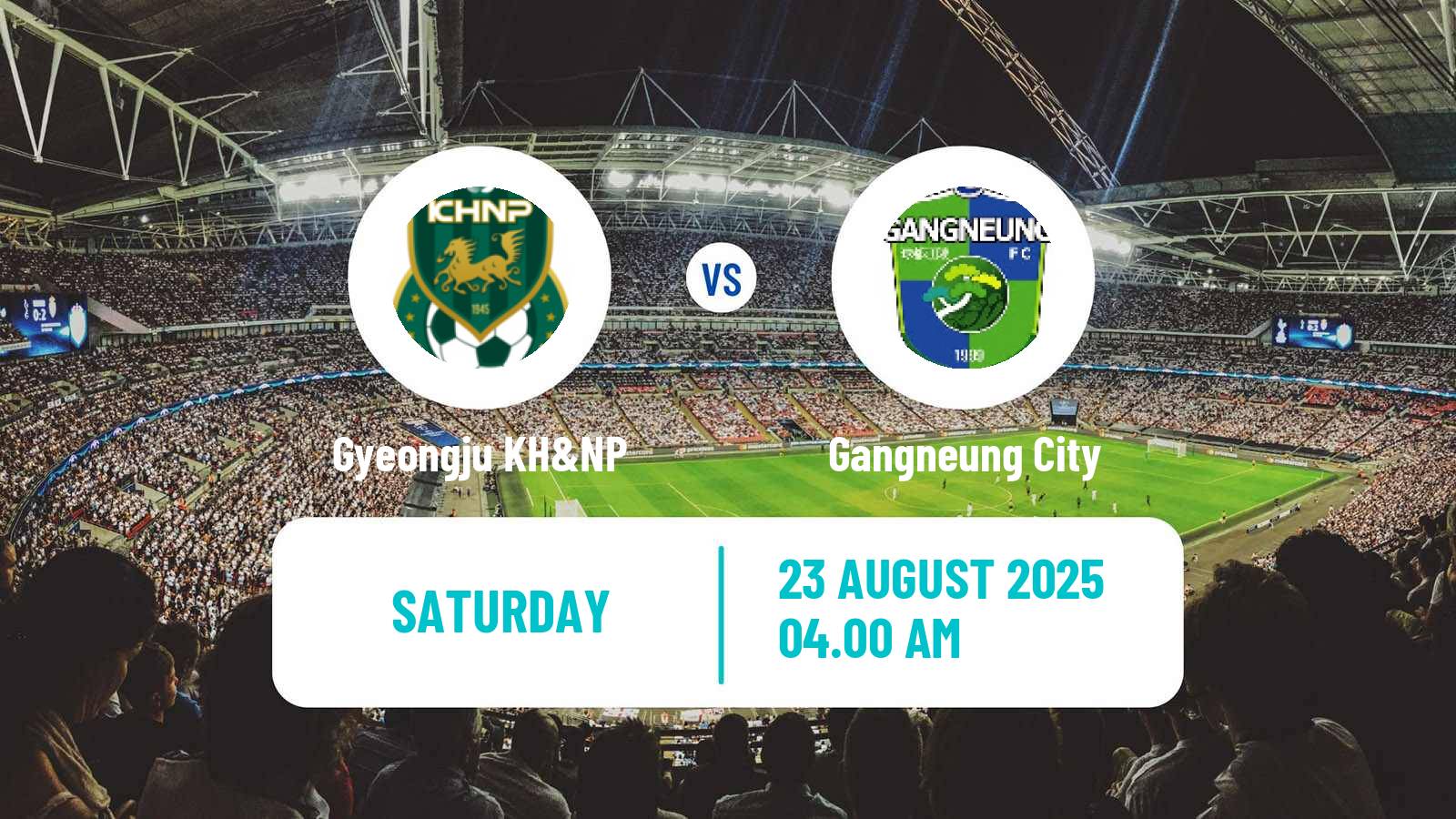 Soccer South Korean K3 League Gyeongju KH&NP - Gangneung City