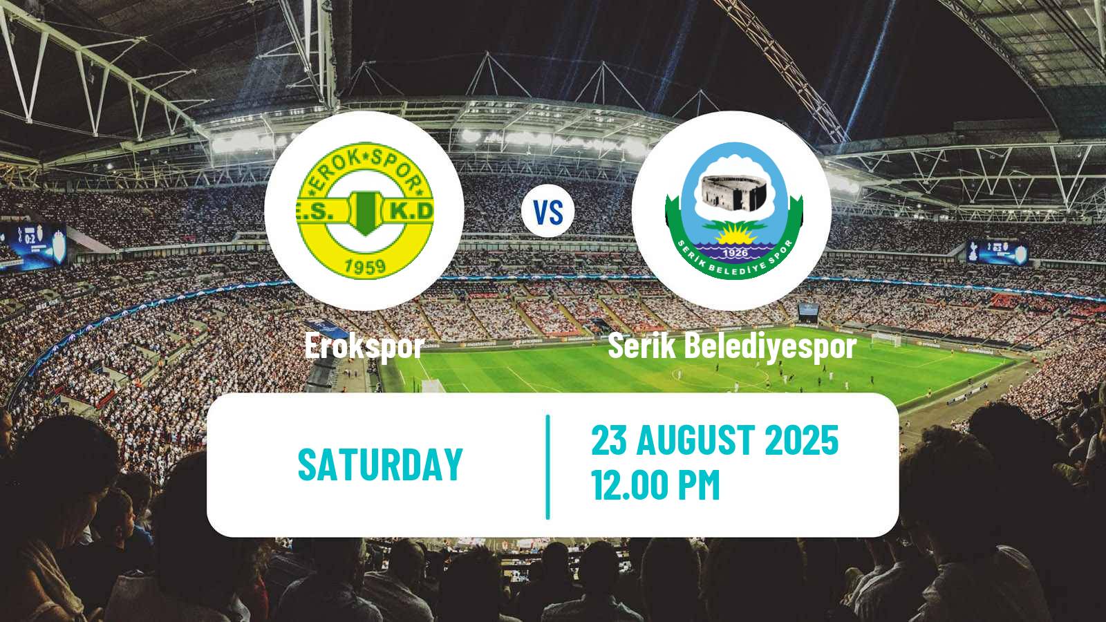 Soccer Turkish First League Erokspor - Serik Belediyespor