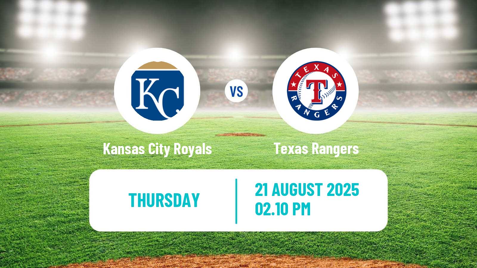 Baseball MLB Kansas City Royals - Texas Rangers
