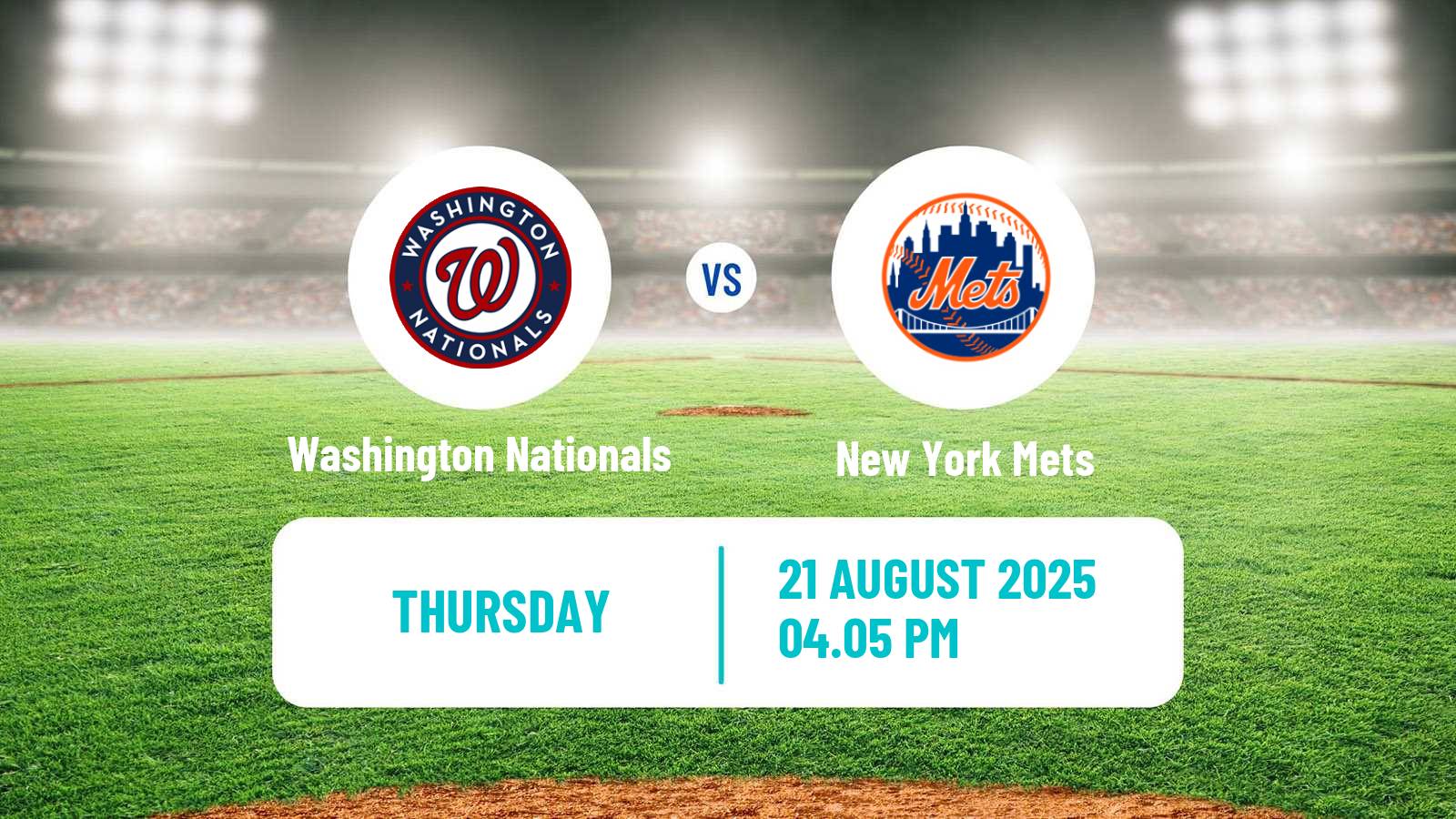 Baseball MLB Washington Nationals - New York Mets