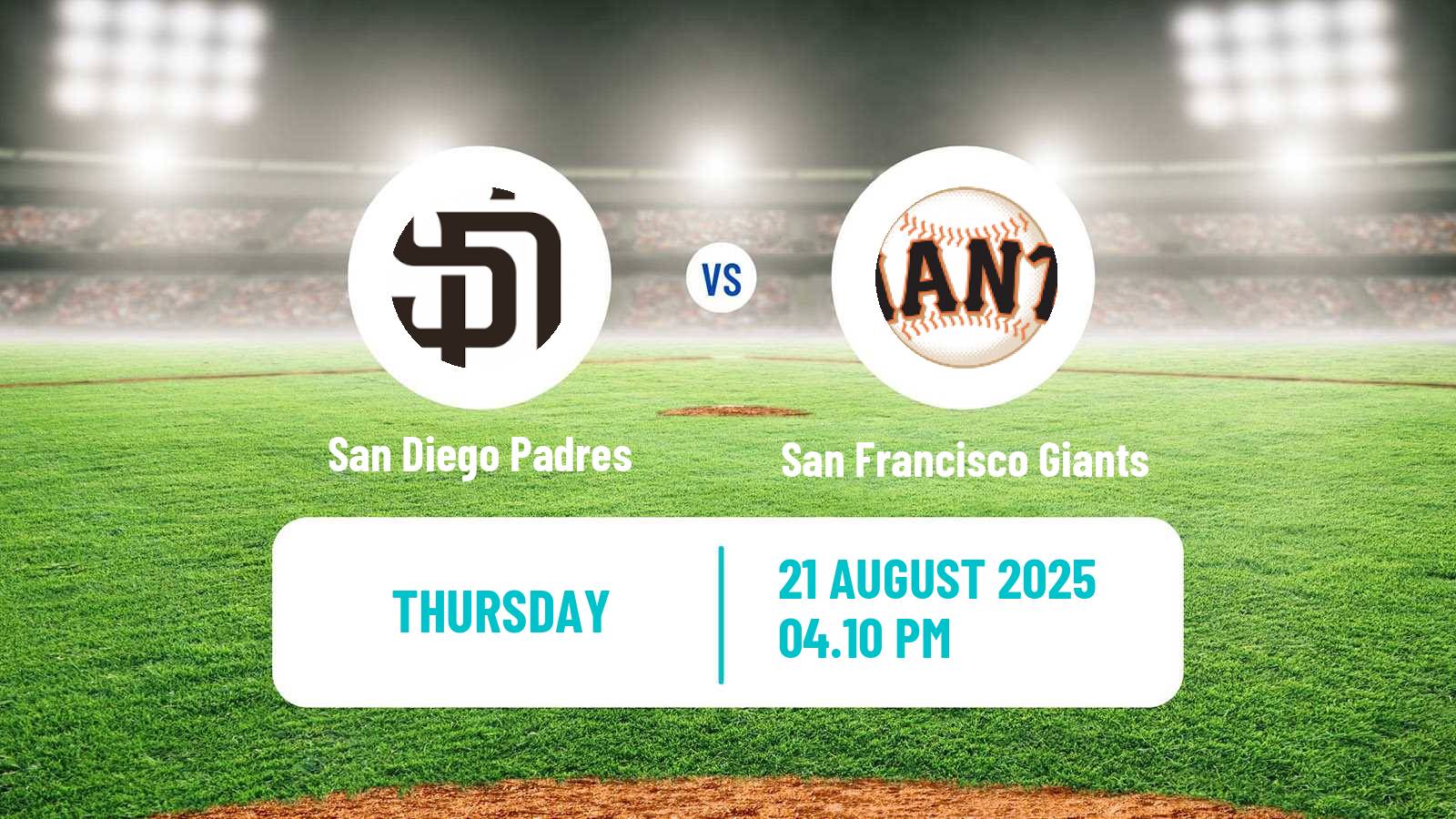 Baseball MLB San Diego Padres - San Francisco Giants