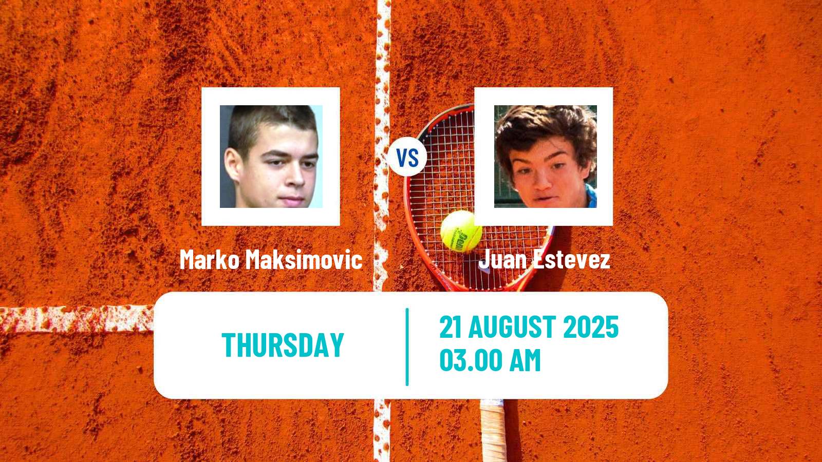 Tennis ITF M15 Pirot 2 Men Marko Maksimovic - Juan Estevez