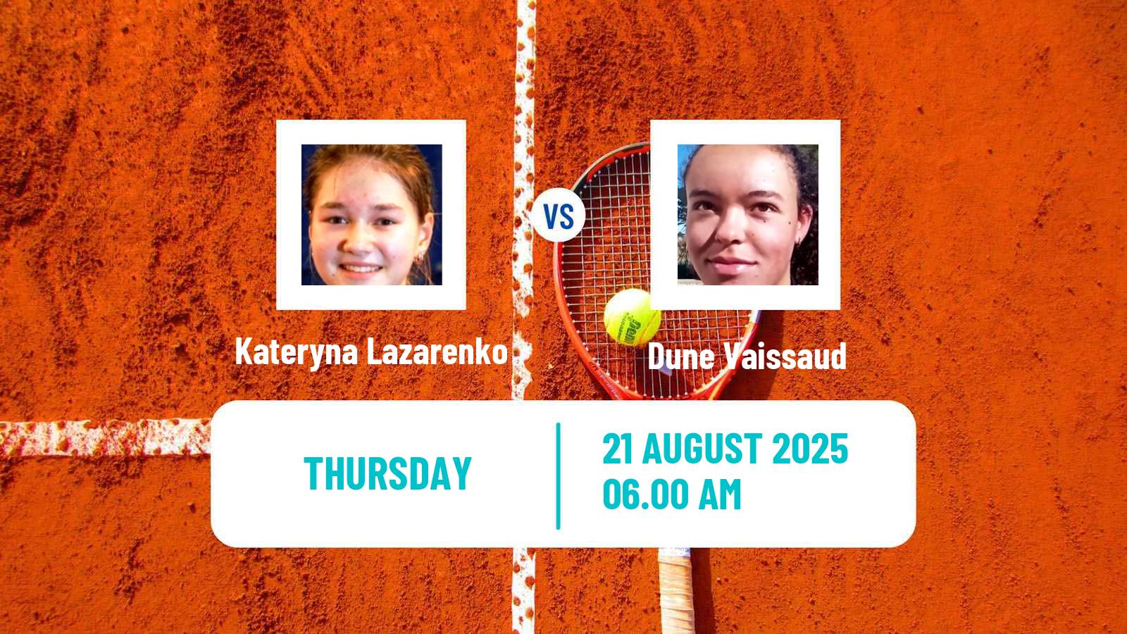 Tennis ITF W15 Ankara Women Kateryna Lazarenko - Dune Vaissaud