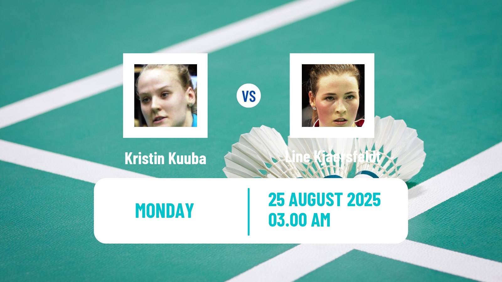 Badminton BWF World Championships Women Kristin Kuuba - Line Kjaersfeldt