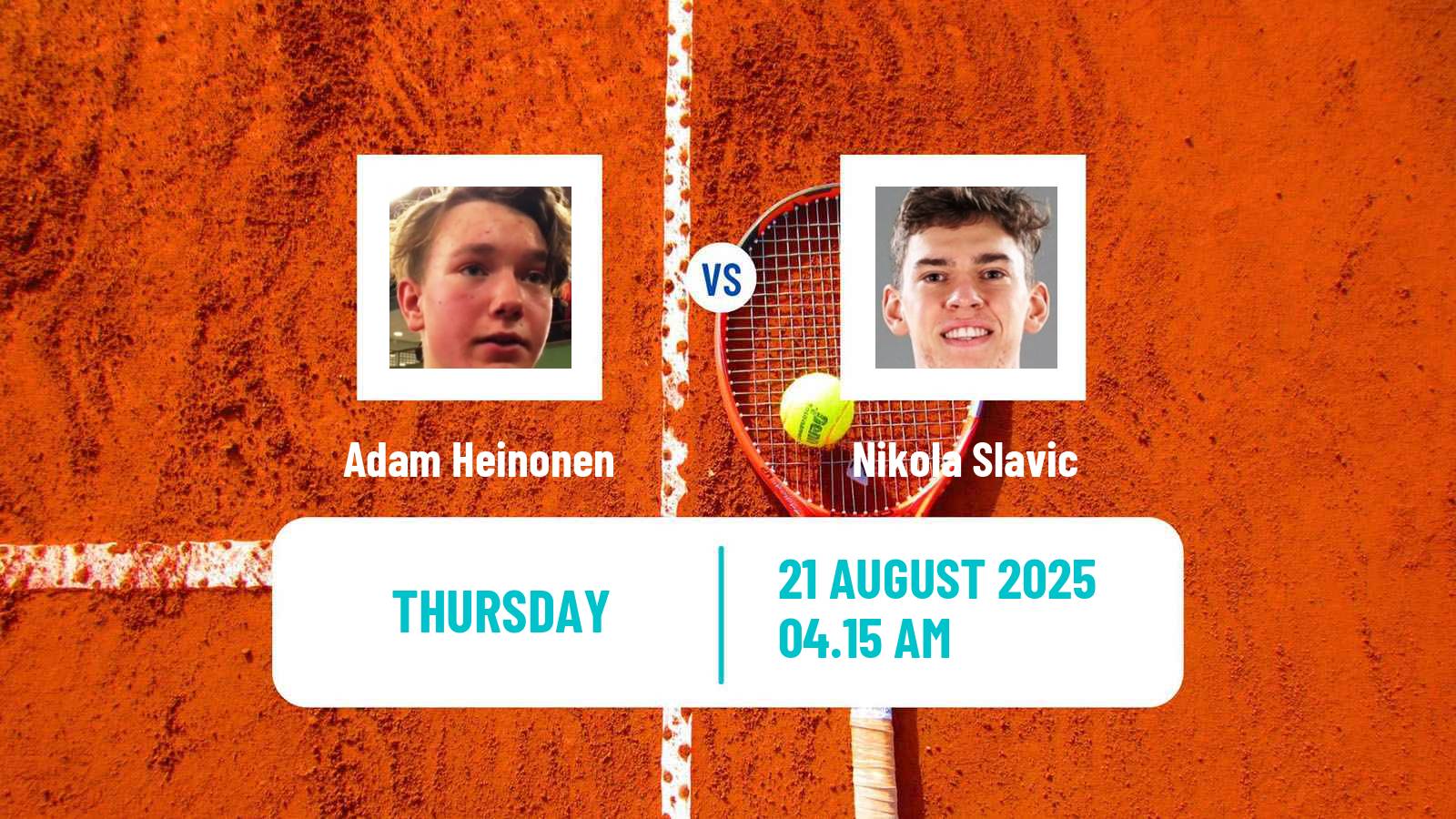 Tennis ITF M15 Bastad 2 Men Adam Heinonen - Nikola Slavic