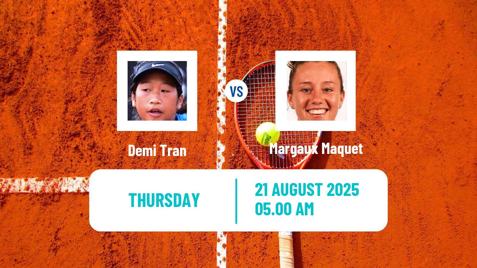 Tennis ITF W15 Wanfercee Baulet Women Demi Tran - Margaux Maquet