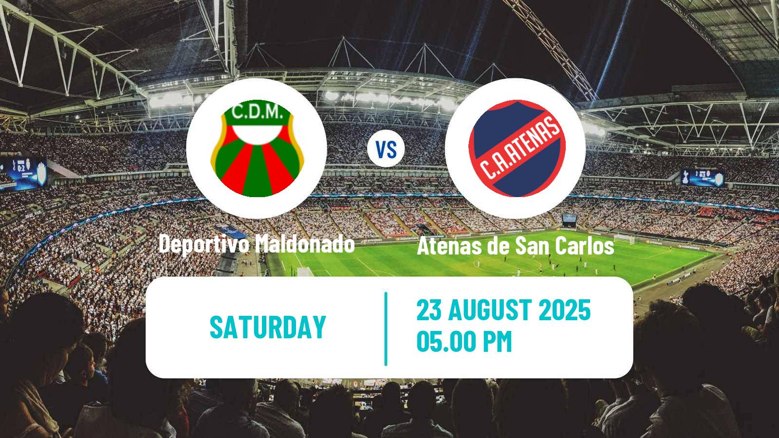 Soccer Uruguayan Segunda Division Deportivo Maldonado - Atenas de San Carlos