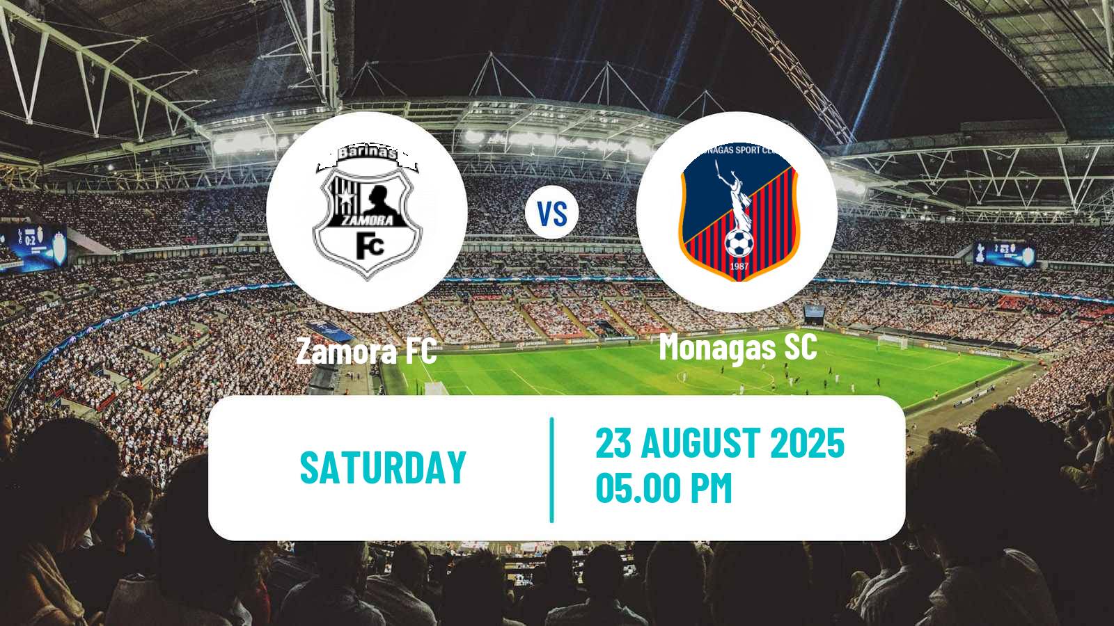 Soccer Venezuelan Primera Division Zamora - Monagas