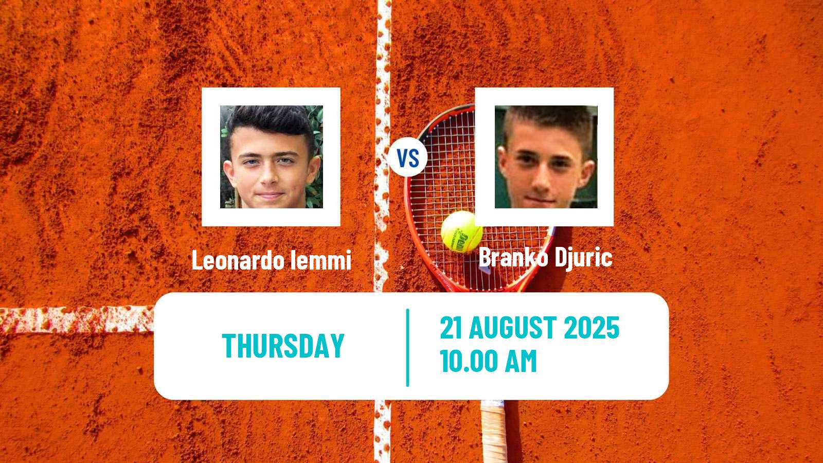 Tennis ITF M25 MarIBOr Men Leonardo Iemmi - Branko Djuric