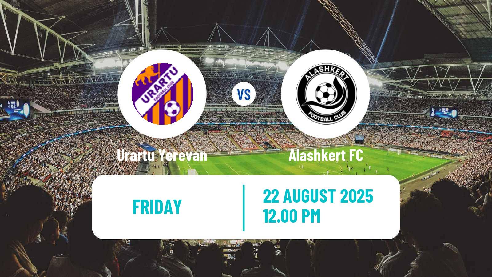 Soccer Armenian Premier League Urartu Yerevan - Alashkert