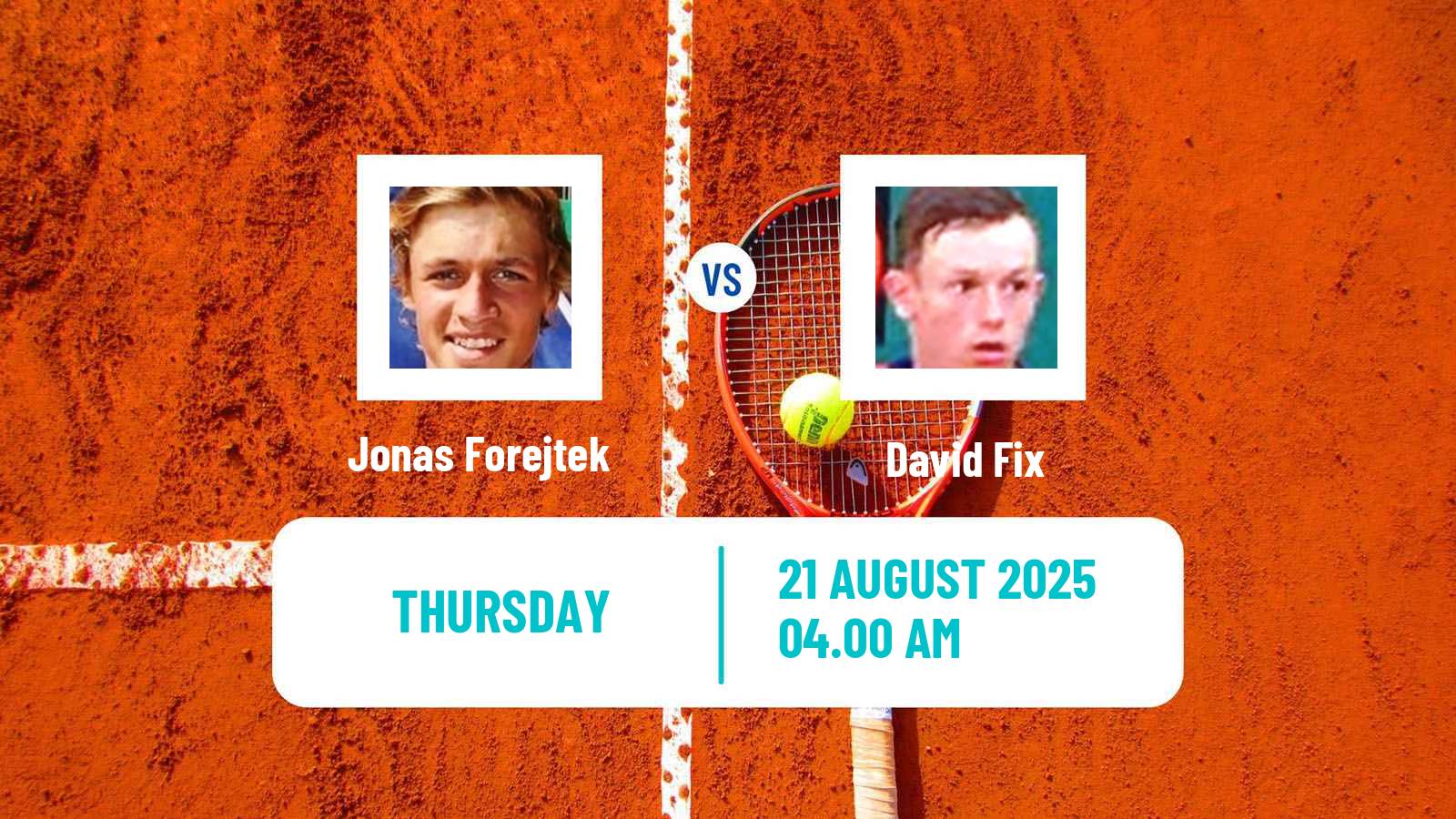 Tennis ITF M25 Ueberlingen Men Jonas Forejtek - David Fix