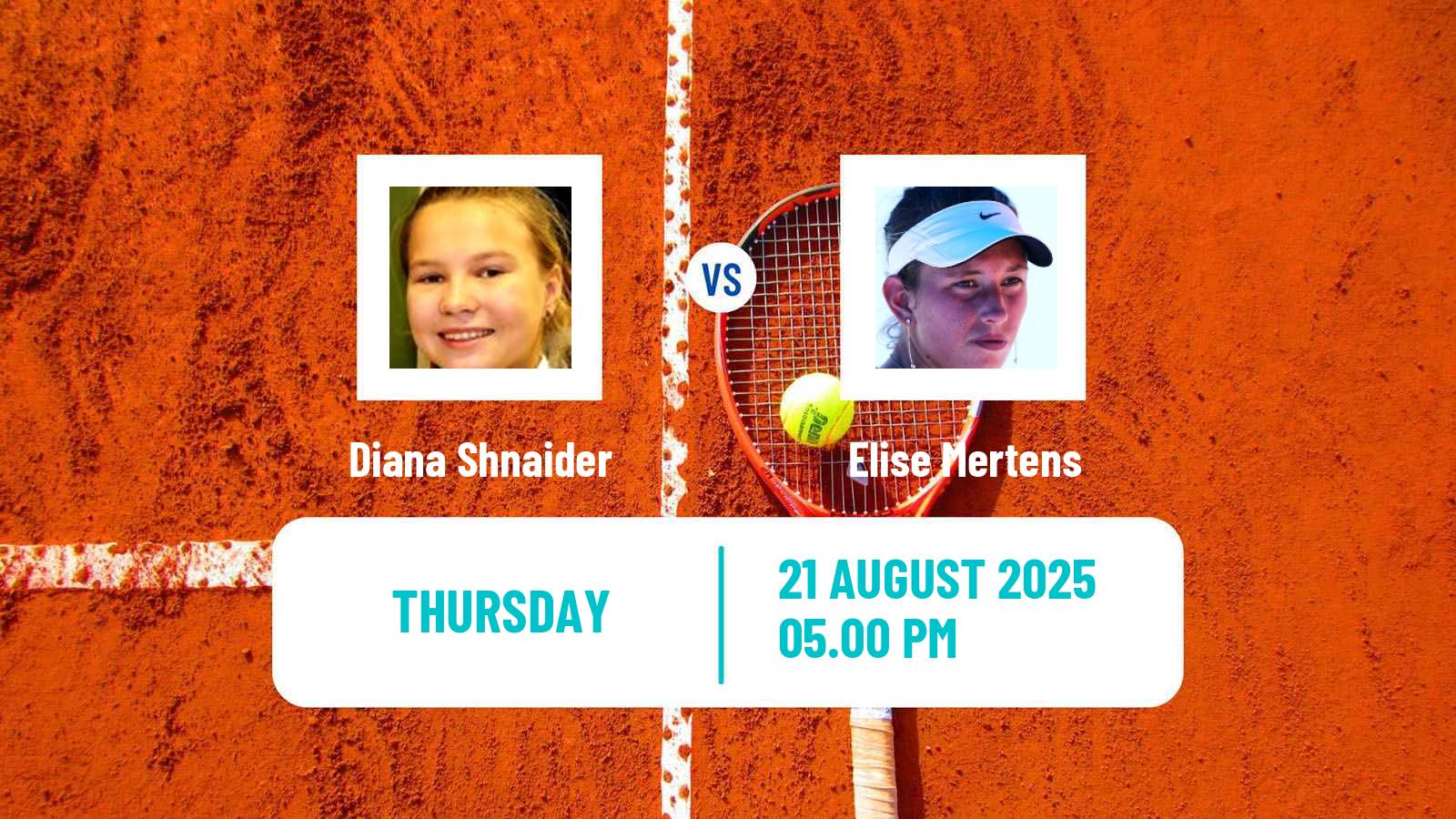 Tennis WTA Monterrey Diana Shnaider - Elise Mertens
