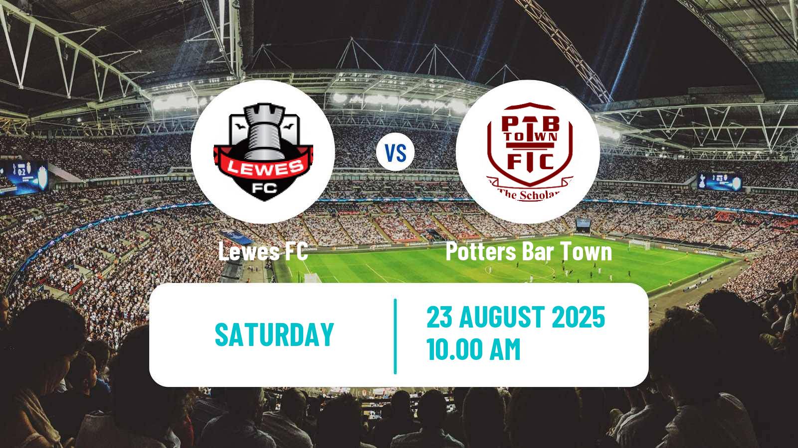 Soccer English Isthmian League Premier Division Lewes - Potters Bar Town