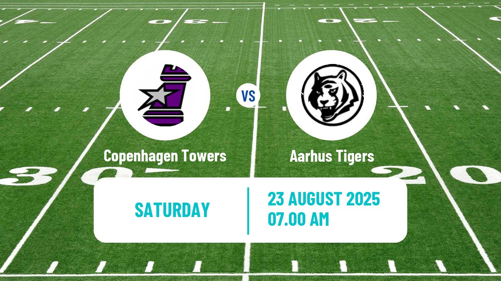 American football Danish National Ligaen American Football Copenhagen Towers - Aarhus Tigers
