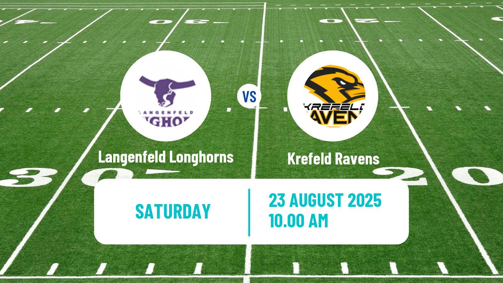 American football German GFL 2 Langenfeld Longhorns - Krefeld Ravens