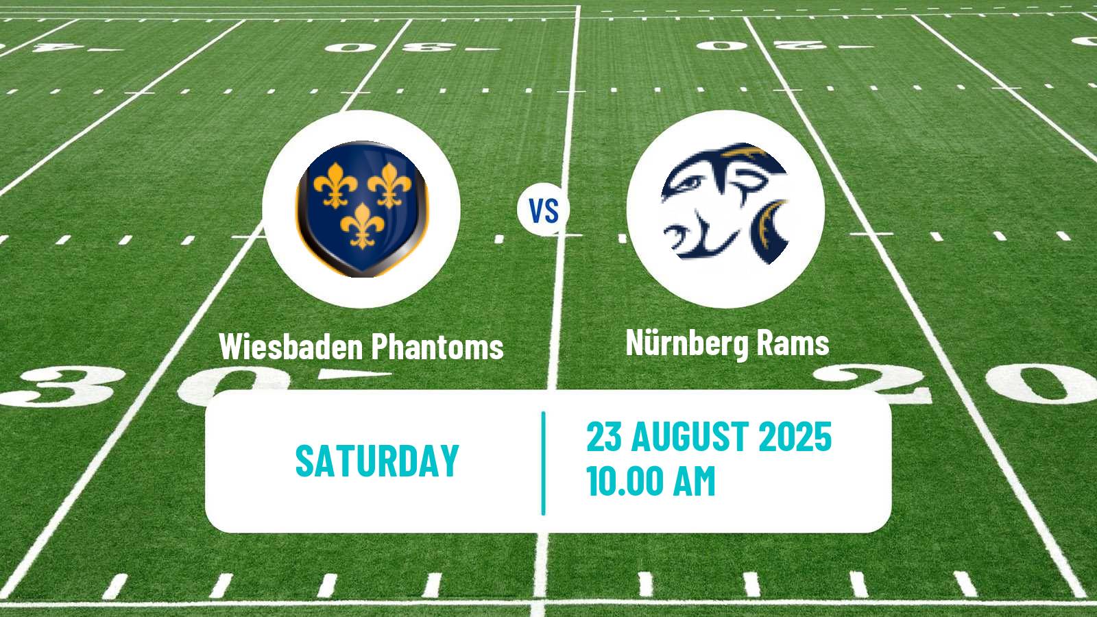 American football German GFL 2 Wiesbaden Phantoms - Nürnberg Rams