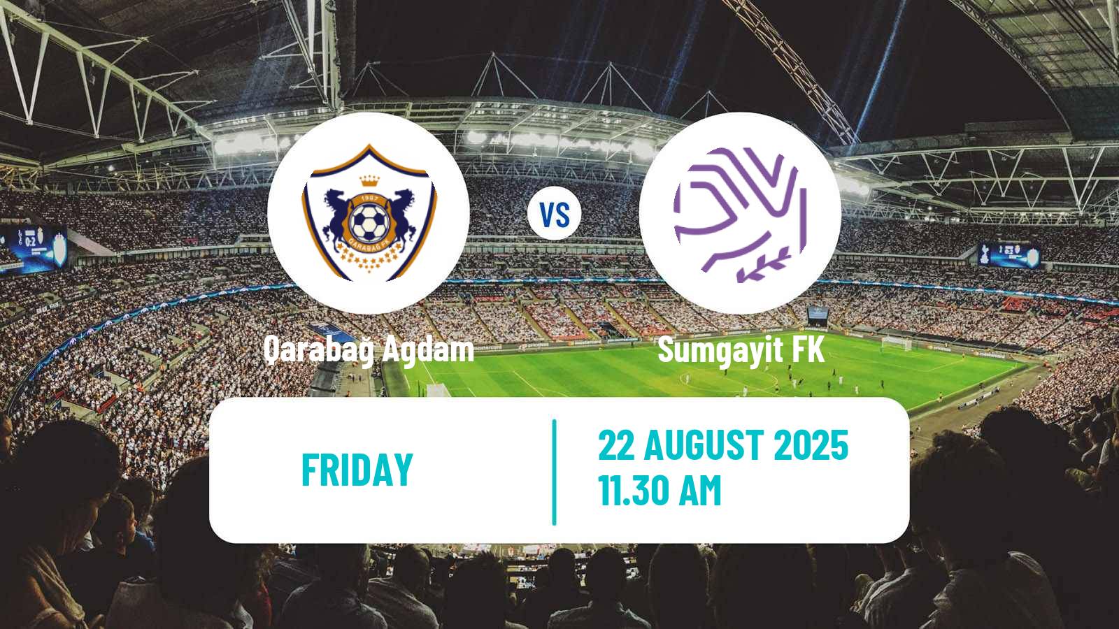 Soccer Azerbaijan Premier League Qarabağ Agdam - Sumgayit