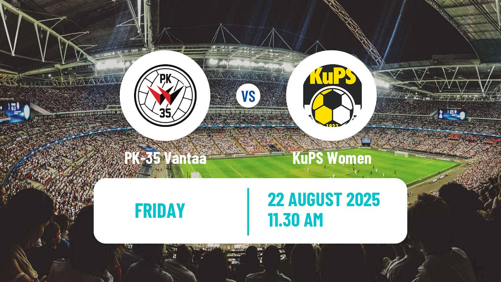 Soccer Finnish Kansallinen Liiga Women PK-35 Vantaa - KuPS