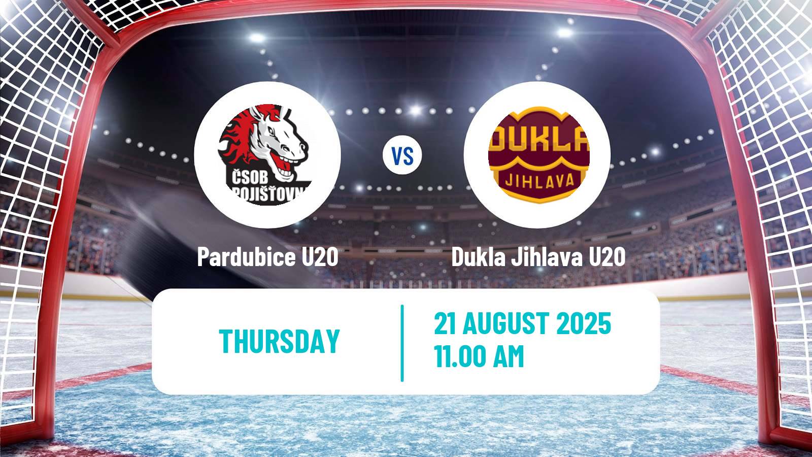 Hockey Club Friendly Ice Hockey Pardubice U20 - Dukla Jihlava U20