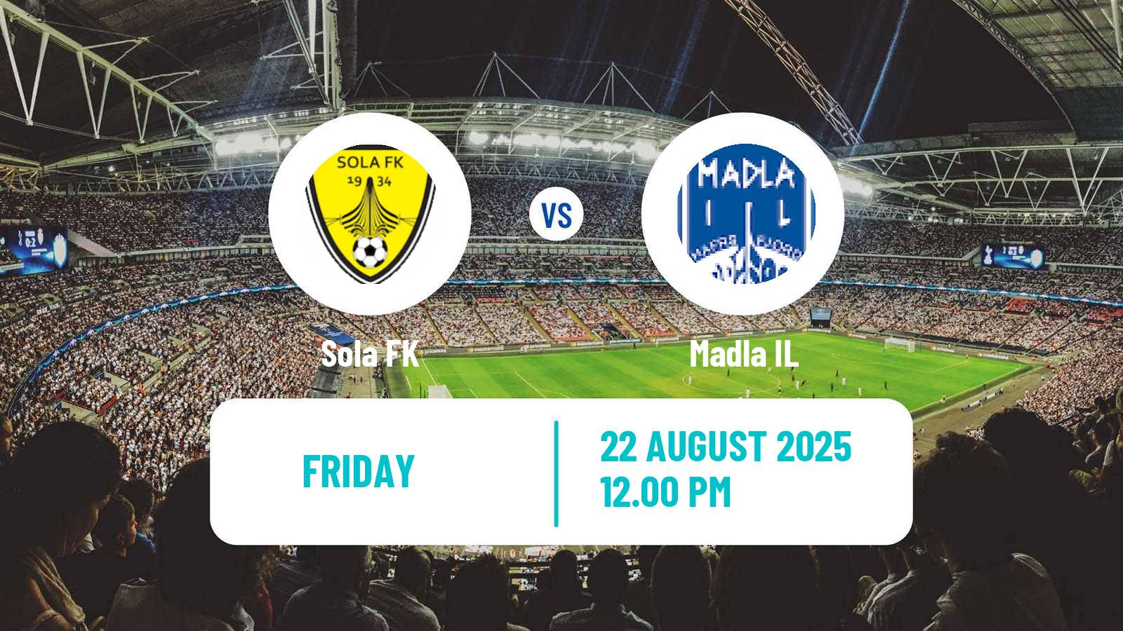 Soccer Norwegian Division 3 - Group 5 Sola - Madla