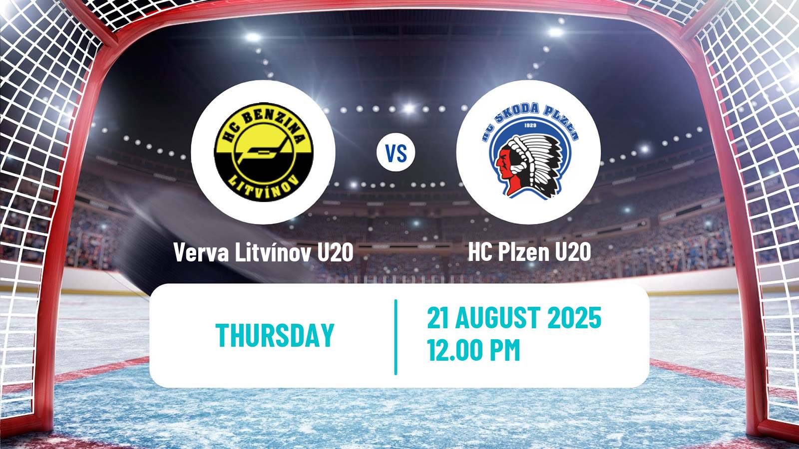 Hockey Club Friendly Ice Hockey Verva Litvínov U20 - Plzen U20