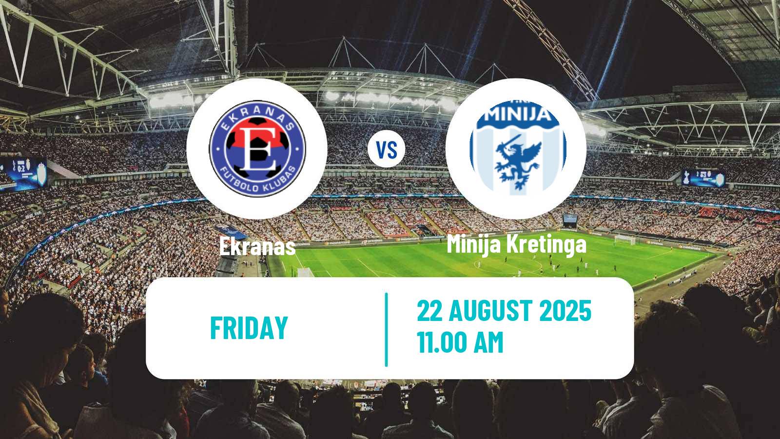 Soccer Lithuanian Division 2 Ekranas - Minija Kretinga