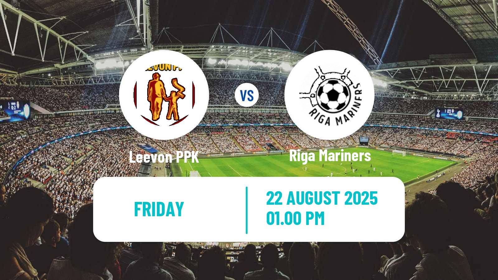 Soccer Latvian 1 Liga Leevon PPK - Riga Mariners