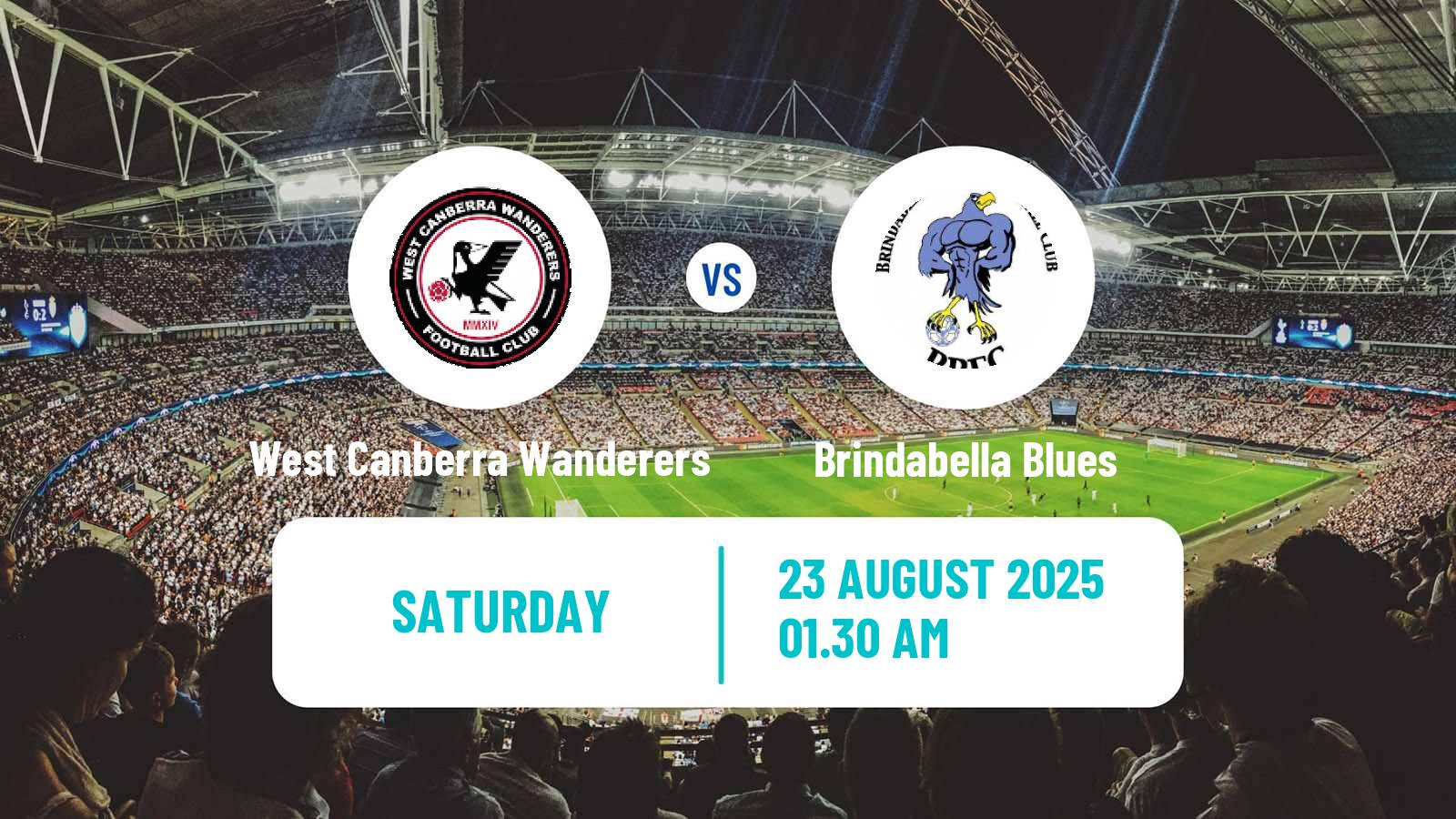 Soccer Australian Capital Premier League West Canberra Wanderers - Brindabella Blues
