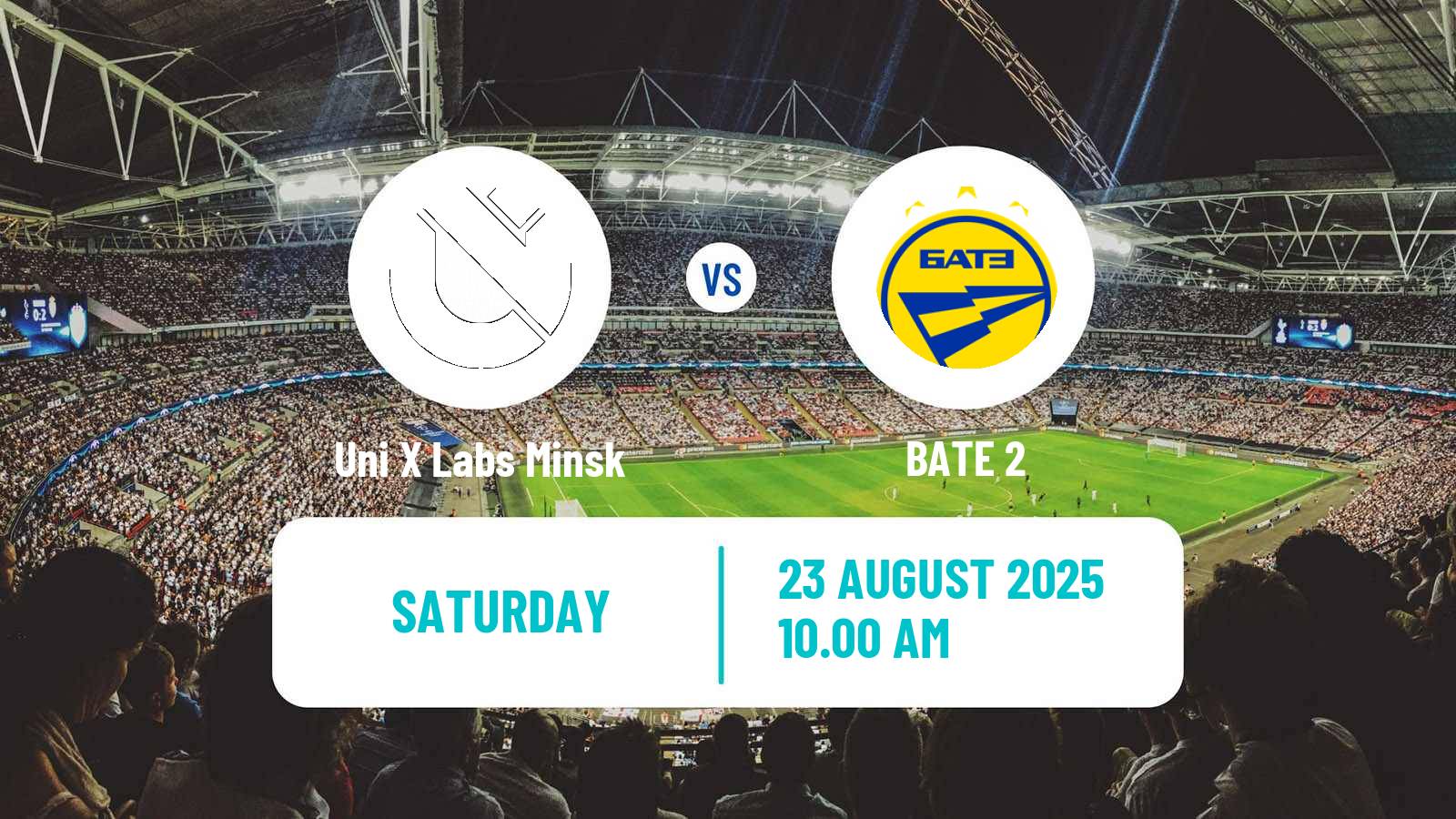 Soccer Belarusian Pershaya Liga Uni X Labs Minsk - BATE 2
