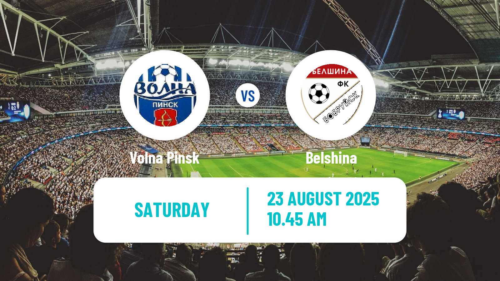 Soccer Belarusian Pershaya Liga Volna Pinsk - Belshina