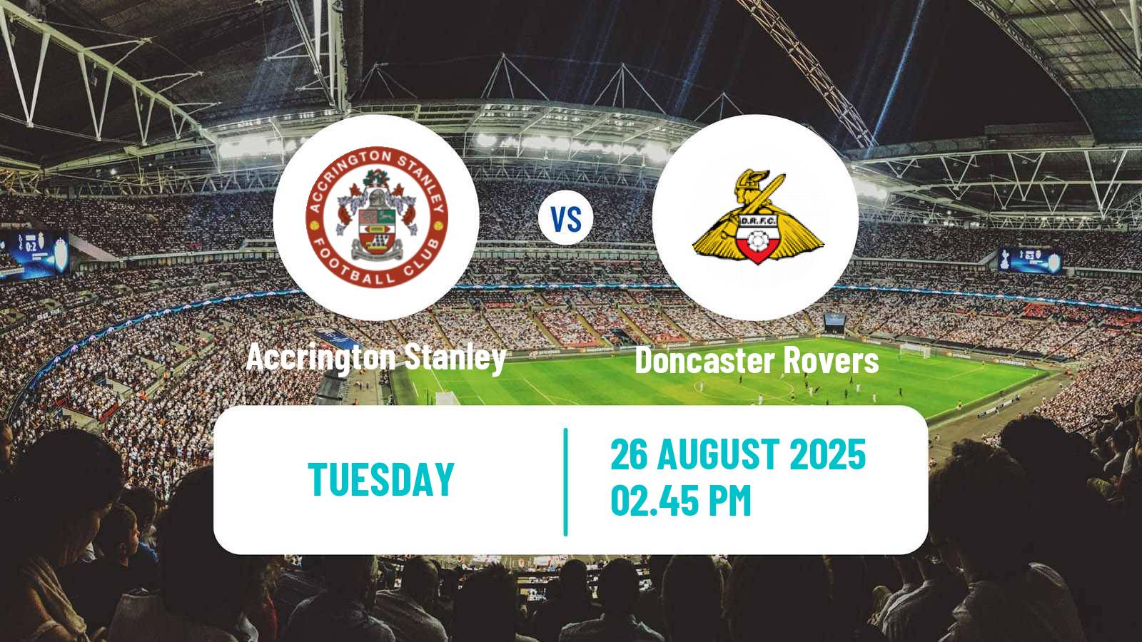 Soccer English League Cup Accrington Stanley - Doncaster Rovers