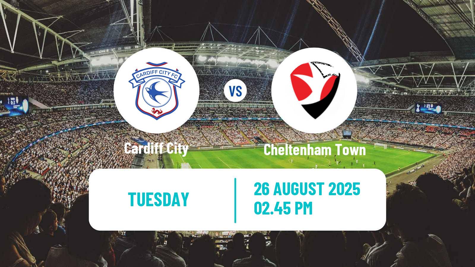 Soccer English League Cup Cardiff City - Cheltenham Town