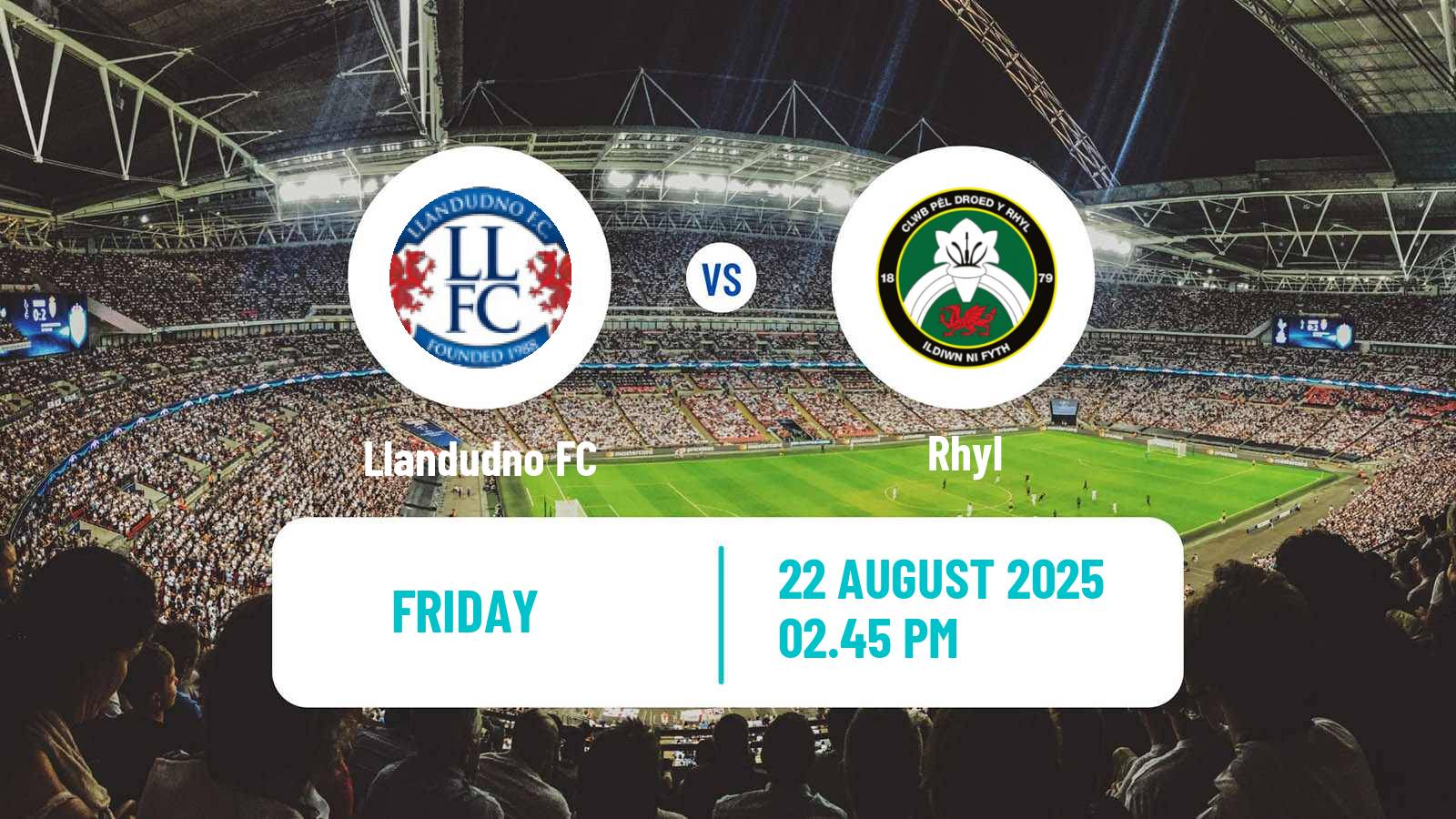 Soccer Welsh Cymru North Llandudno - Rhyl