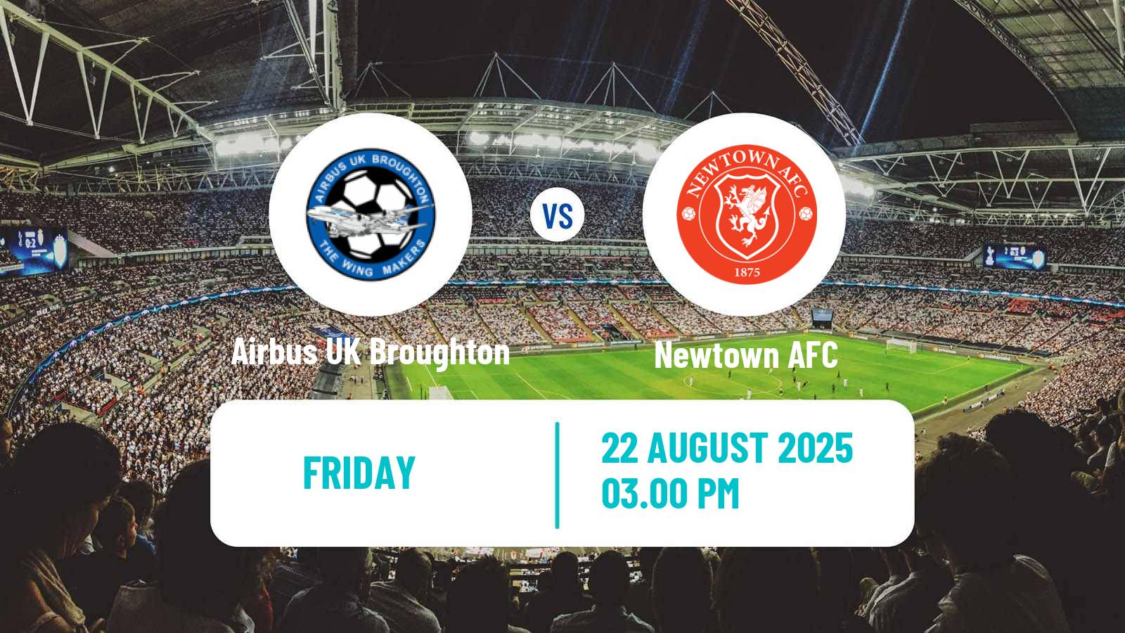 Soccer Welsh Cymru North Airbus UK Broughton - Newtown