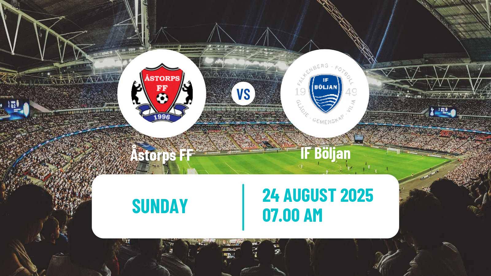 Soccer Swedish Division 2 - Västra Götaland Åstorps - Böljan