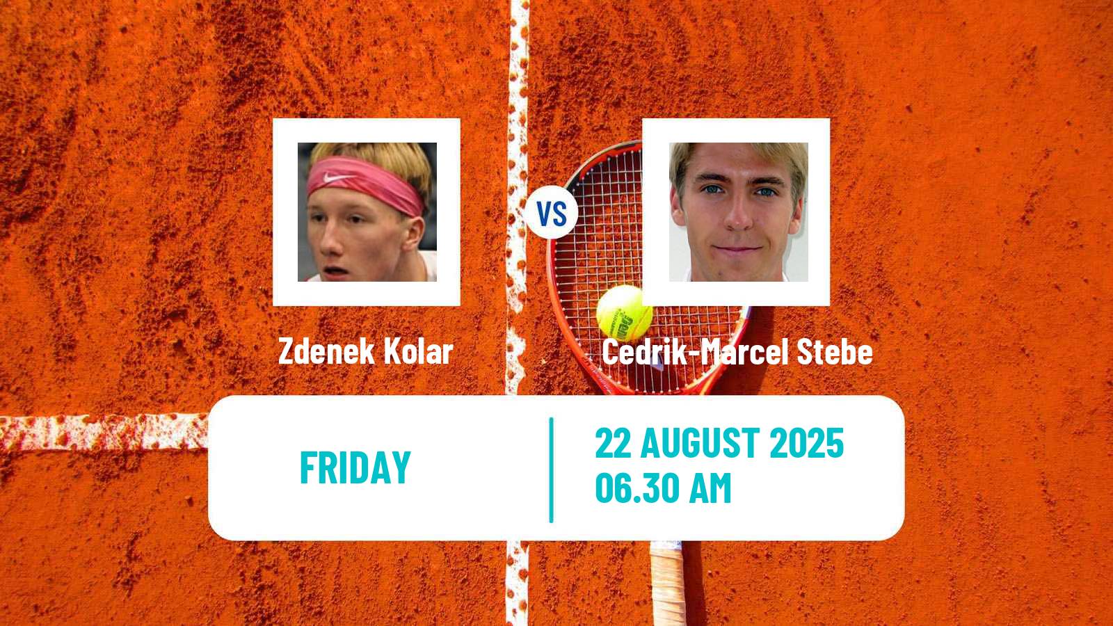Tennis Augsburg Challenger Men Zdenek Kolar - Cedrik-Marcel Stebe
