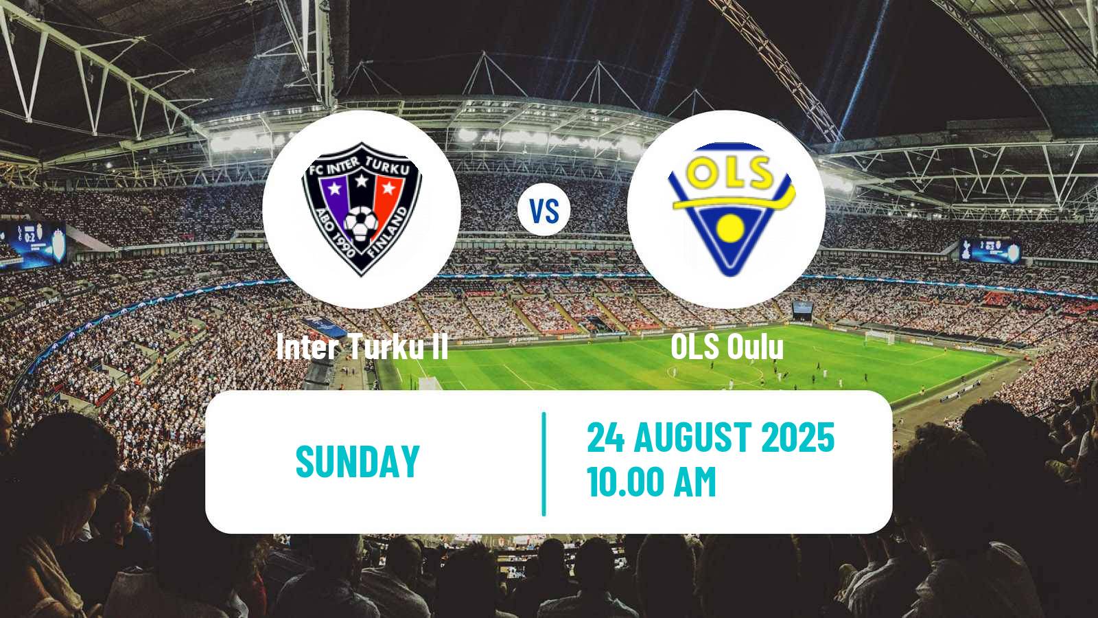 Soccer Finnish Ykkonen Inter Turku II - OLS
