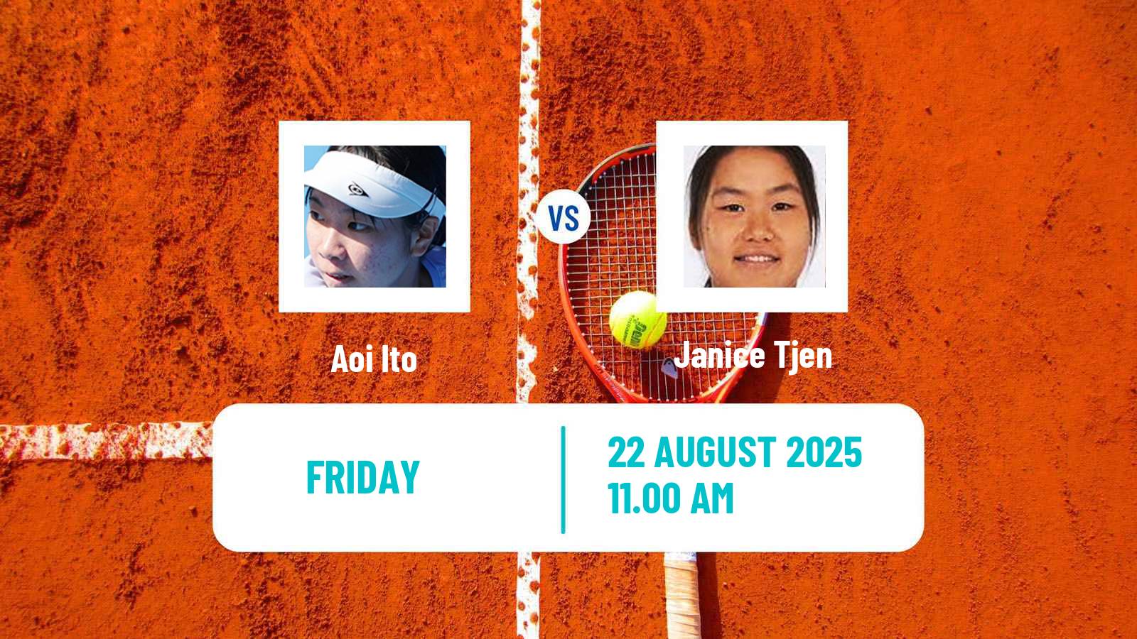 Tennis WTA US Open Aoi Ito - Janice Tjen