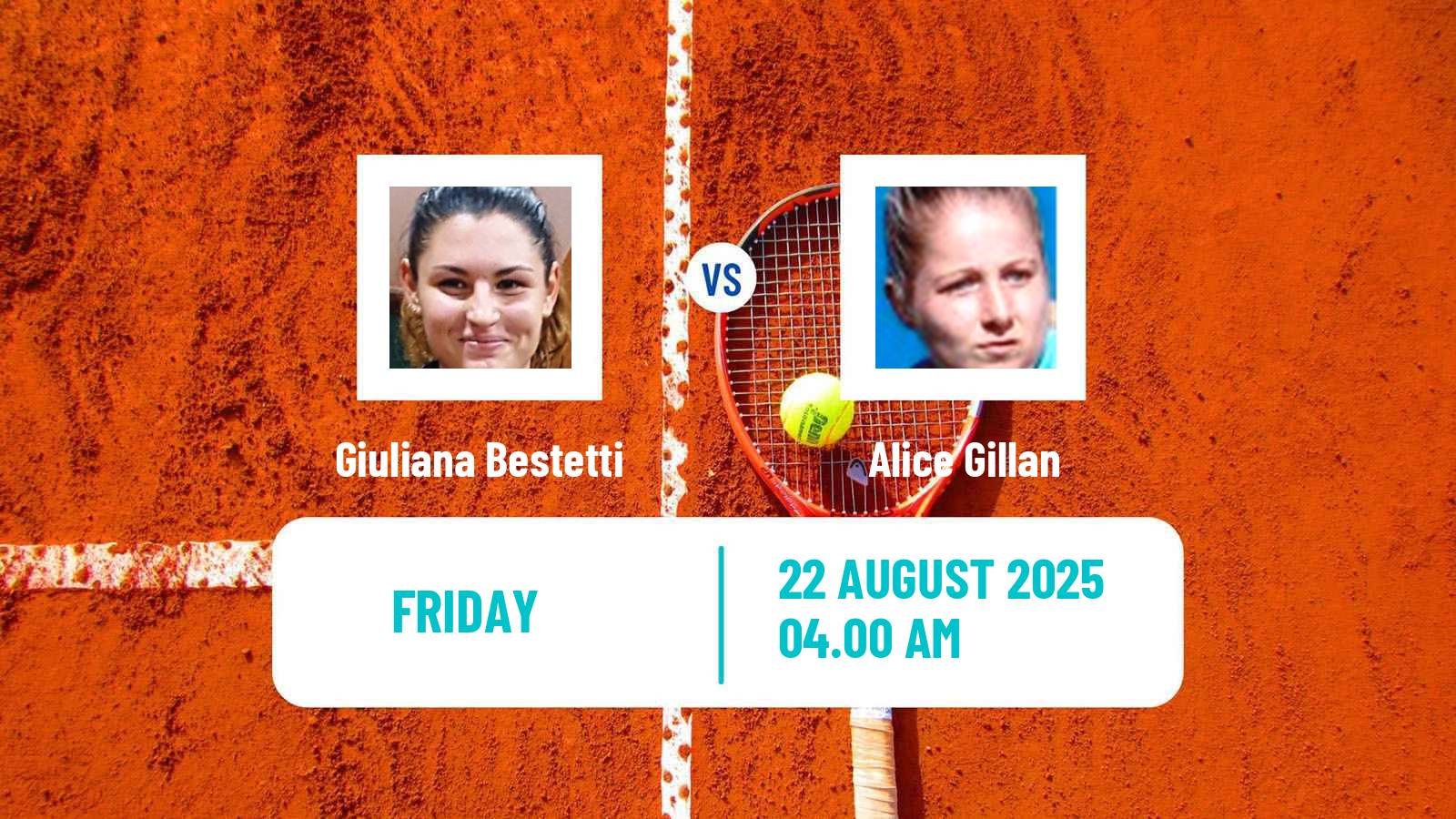 Tennis ITF W15 Logrono Women Giuliana Bestetti - Alice Gillan
