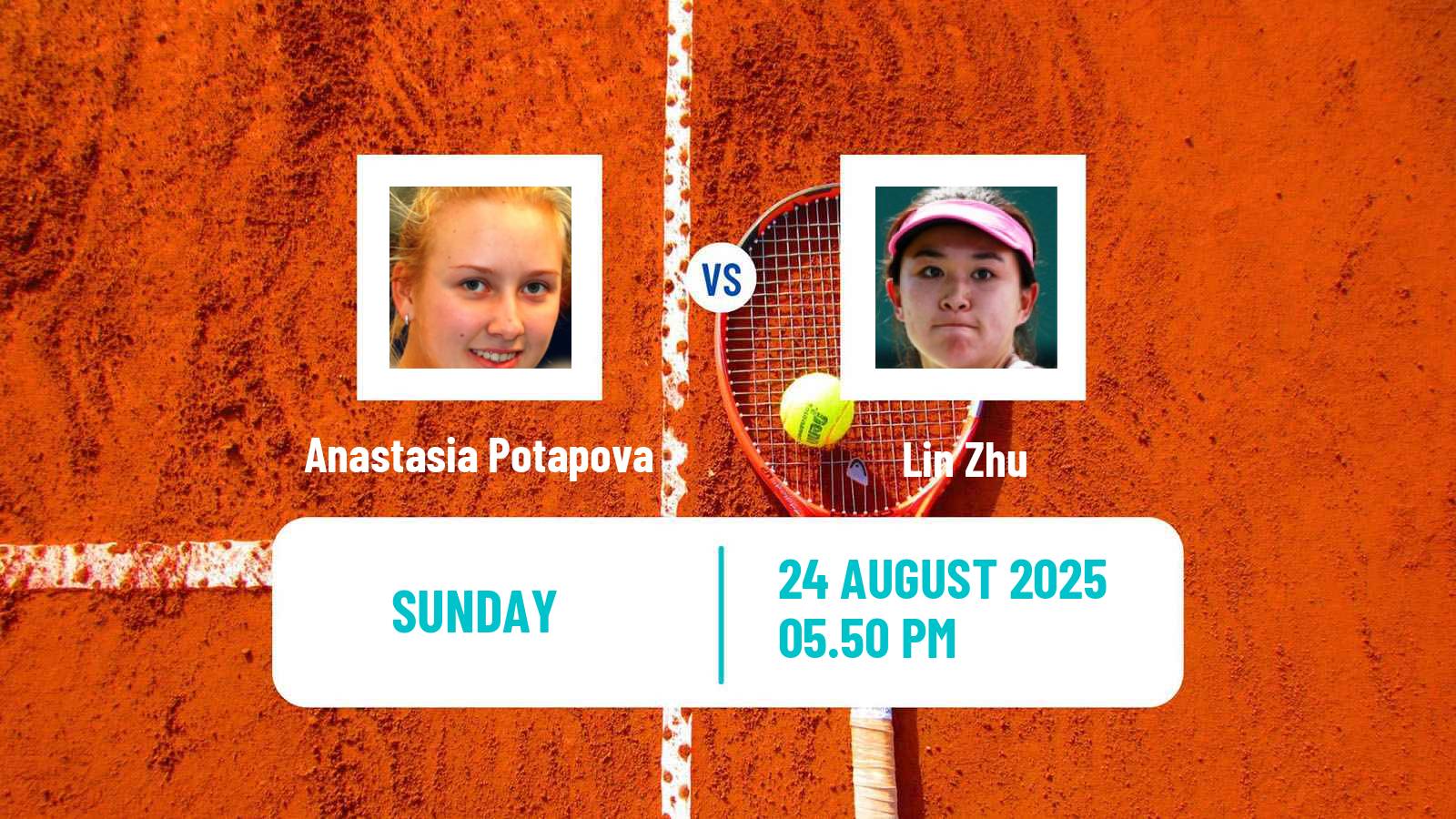 Tennis WTA US Open Anastasia Potapova - Lin Zhu